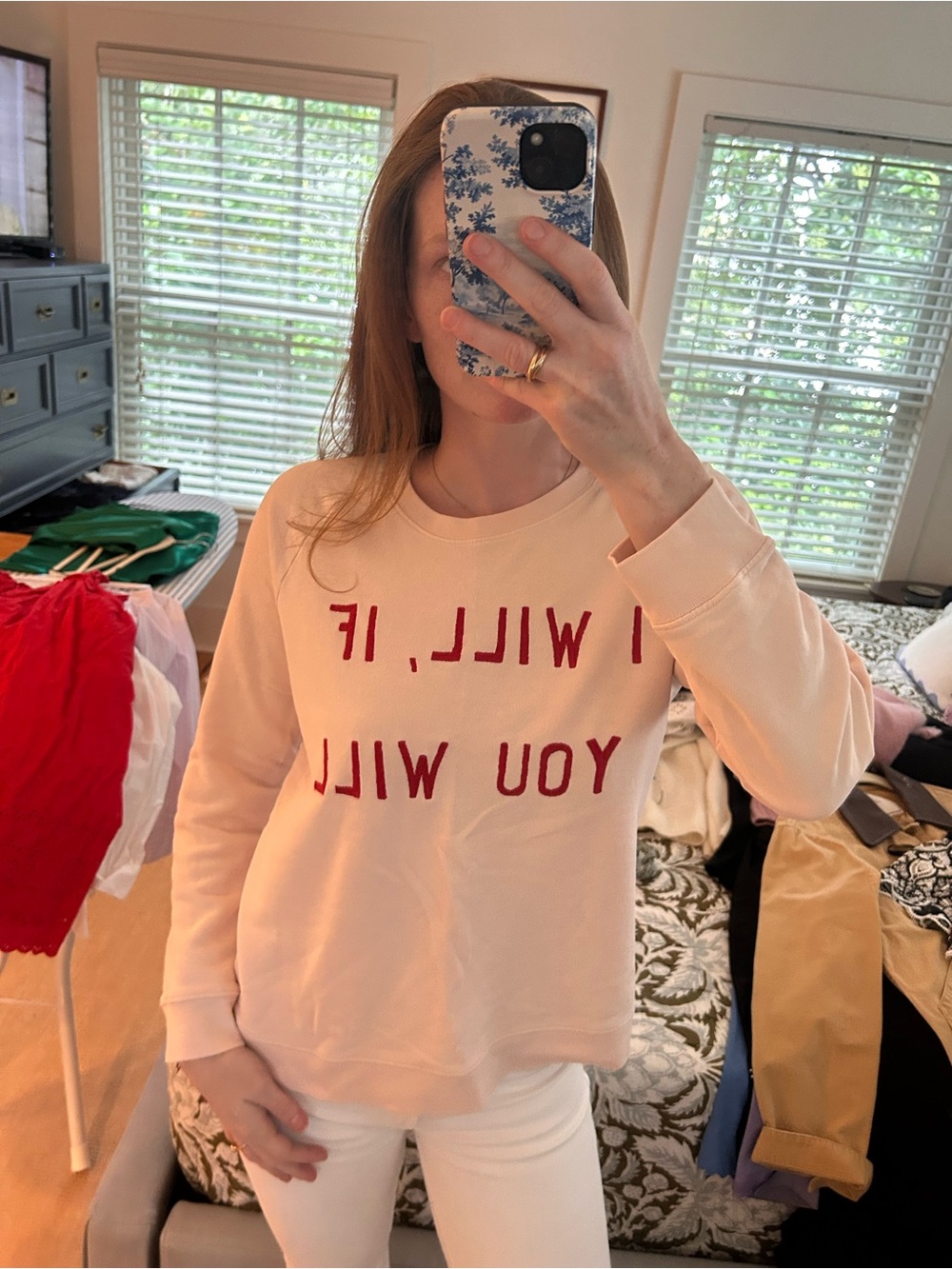 Zoe Karssen Soft Pink Crewneck Sweatshirt